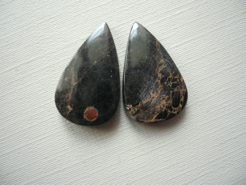 Kabošon - peanut obsidián 21 mm, č.17f — foto 3
