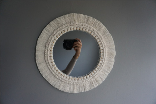 Macramé zrcadlo Střapaté — foto 5