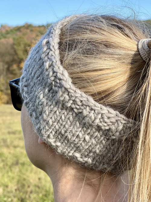 Šedá zimná čelenka Virgin wool — foto 3