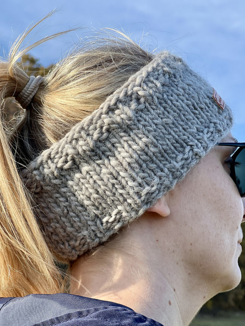 Šedá zimná čelenka Virgin wool — foto 4