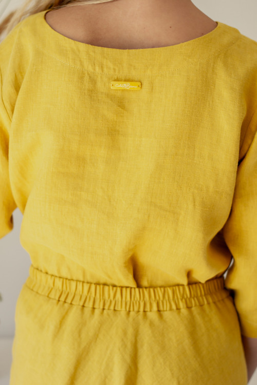 Lněný oversized Top Monaco — foto 2