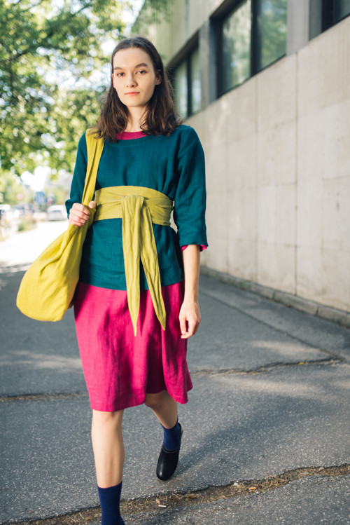 Lněný oversized Top Monaco — foto 5