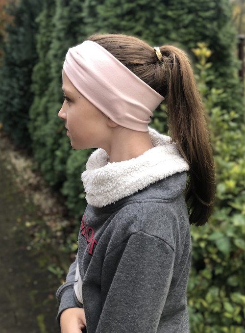 Čelenka pudrová růžová — foto 3