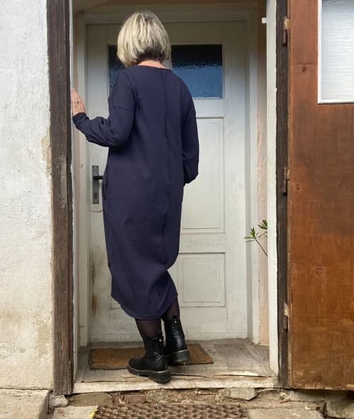 Šaty podzimní modré — foto 3