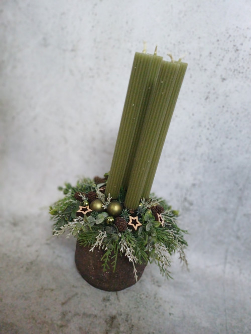 Adventní svícen do zelena — foto 5