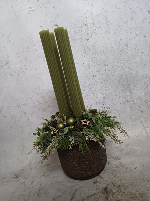 Adventní svícen do zelena — foto 4