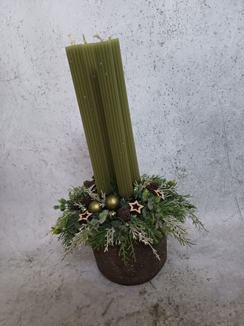 Adventní svícen do zelena — foto 6