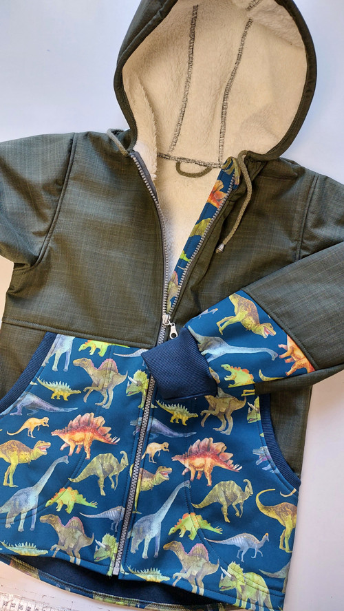 Kalhoty dětské, softshell s beránkem v.86 — foto 4
