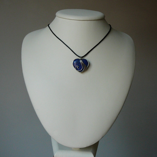 Mini srdiečko - lapis lazuli — foto 3