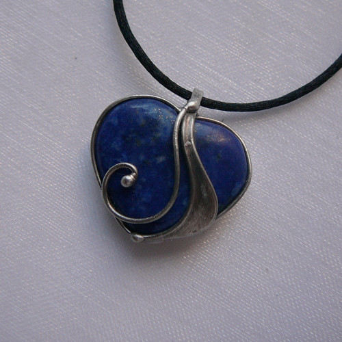 Mini srdiečko - lapis lazuli — foto 2