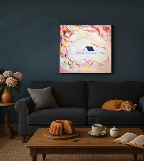 "Magický kouř" - 40x40cm — foto 6