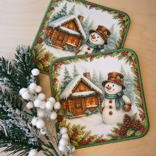 Sněhulák ... prostírání, podkafíčko — foto 2