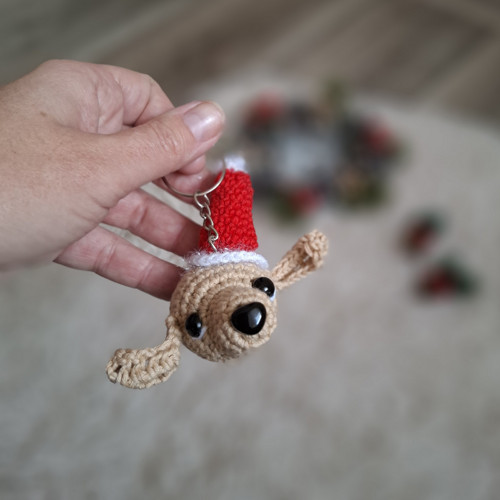 Přívěsek s vánočním jezevčíkem — foto 2