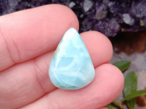 Larimar kabošon 2,1 x 1,5 cm — foto 2