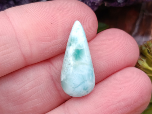 Larimar kabošon 2,2 x 1 cm — foto 3