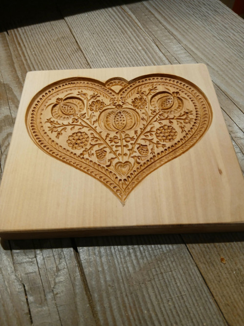 Dřevěná forma srdícko 15x12cm — foto 3