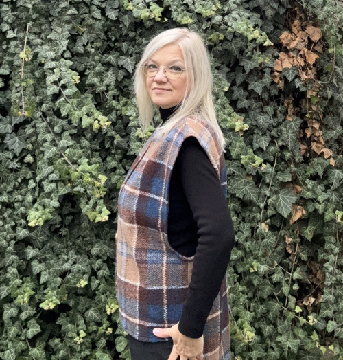 Vesta káro buklé — foto 3