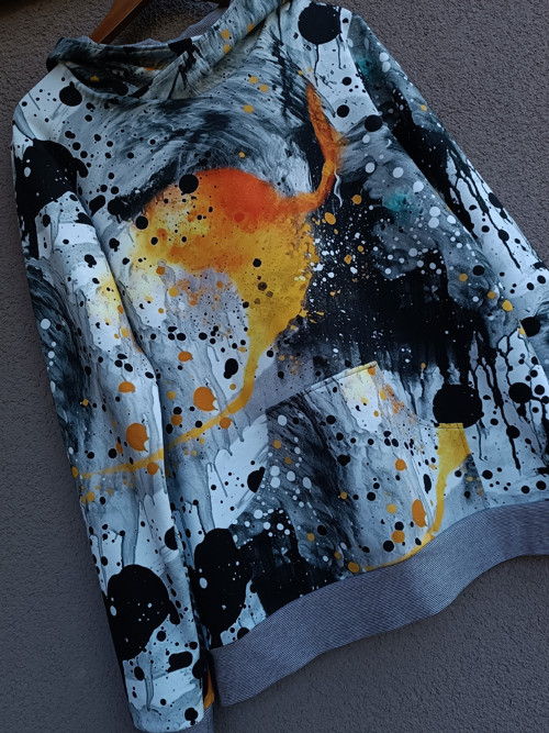 Paint splatters ... mikina s kapucí L — foto 2