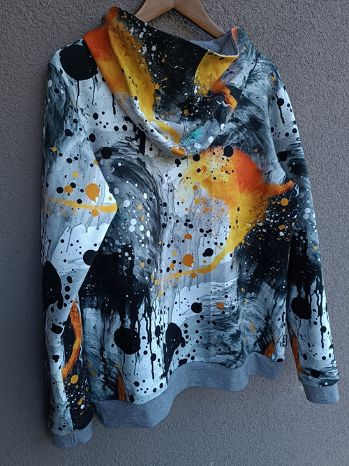 Paint splatters ... mikina s kapucí L — foto 4