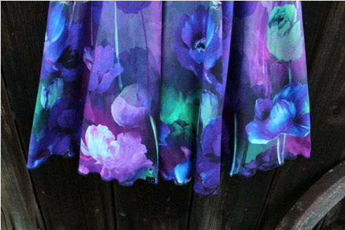 Úpletová sukně Tulipány — foto 5