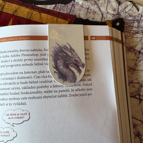 Magnetická záložka - drak — foto 2