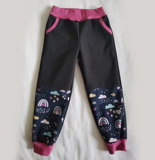 Softshell kalhoty černé +vzor — foto 2