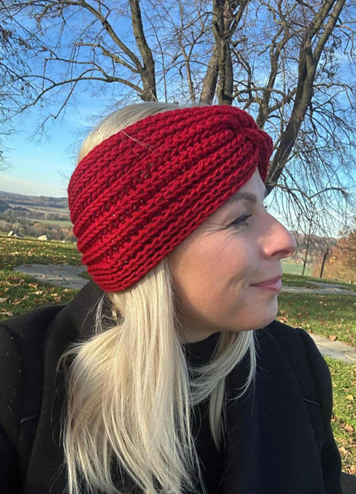 Podzimně/zimní čelenka — foto 2