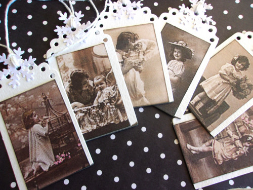 Vánoční visačky vintage — foto 4
