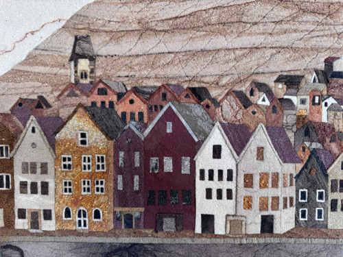 BERGEN, pískovcový obrázek — foto 2