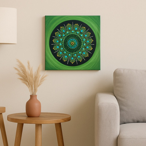Vánoční malovaná mandala - Harmonie — foto 6