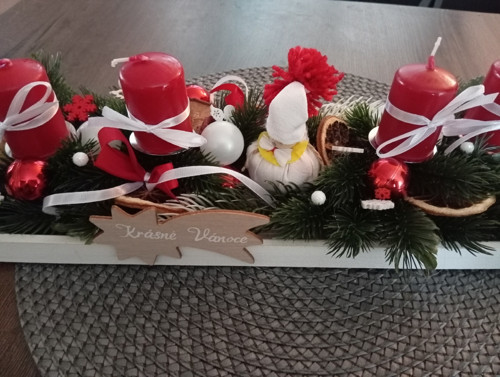 Adventní štola se svíčkami — foto 2