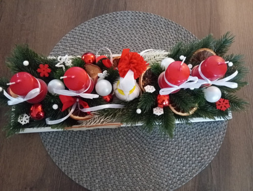Adventní štola se svíčkami — foto 3