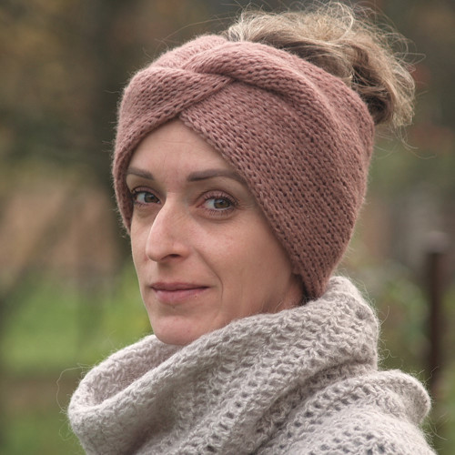 MAXI čelenka alpaka grape — foto 3
