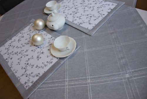 Ubrus 86x86 - Silvery noir — foto 2