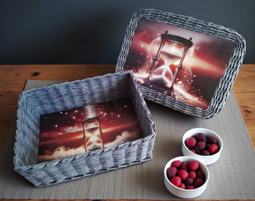 Košík tmavě šedý — foto 2