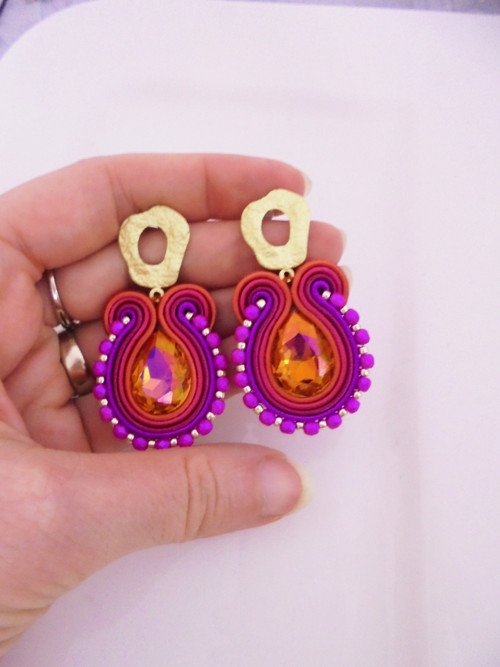 Soutache náušnice — foto 4