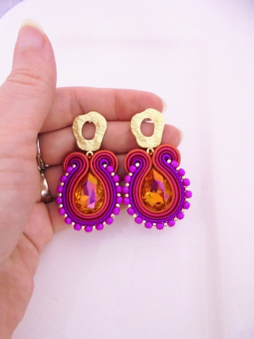 Soutache náušnice — foto 3