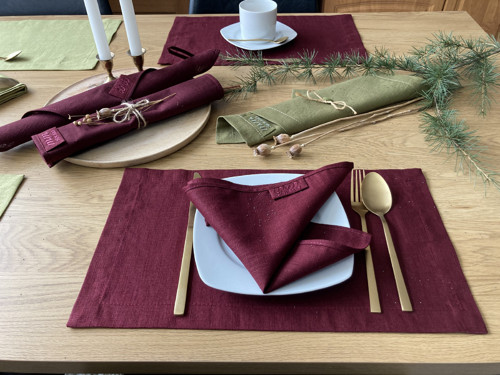 Ľanové BURGUNDYstolovanie — foto 2