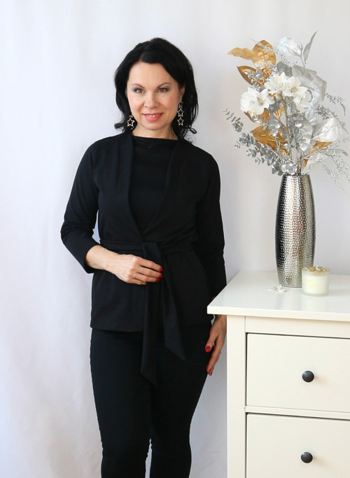 Dámský kabátek černý — foto 4