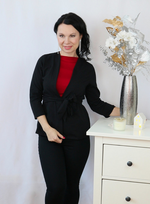 Dámský kabátek černý — foto 2