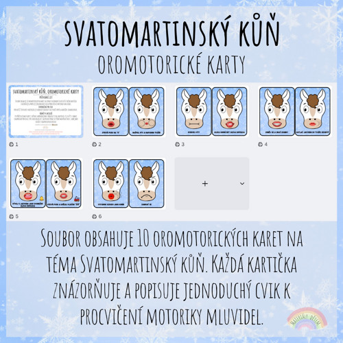 Svatomartinský kůň, oromotorické karty — foto 2