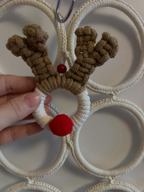 Macrame vánoční sobík — foto 2