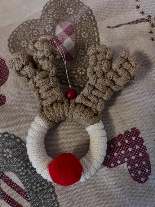 Macrame vánoční sobík — foto 3