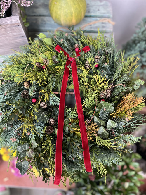 Přírodní vánoční věnec 44cm — foto 2