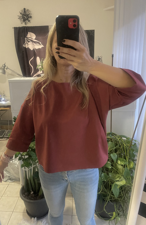 Oversize tričko s 3/4ovými rukávmi — foto 6