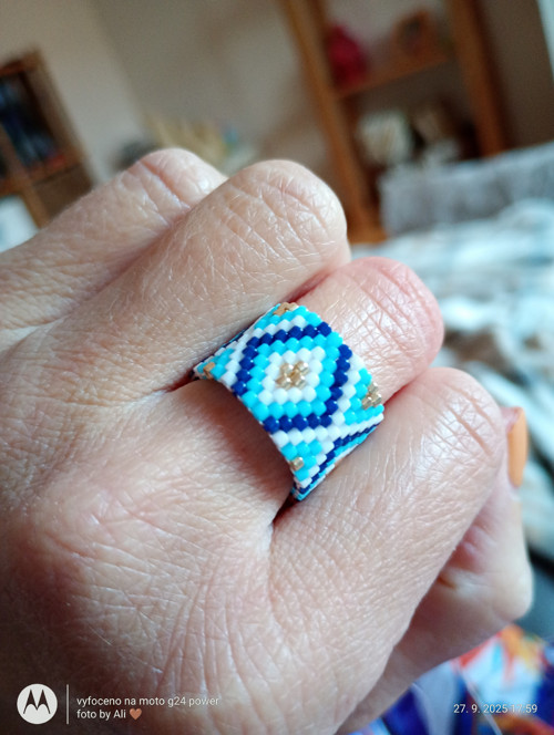 Prsten Miyuki ornament — foto 3