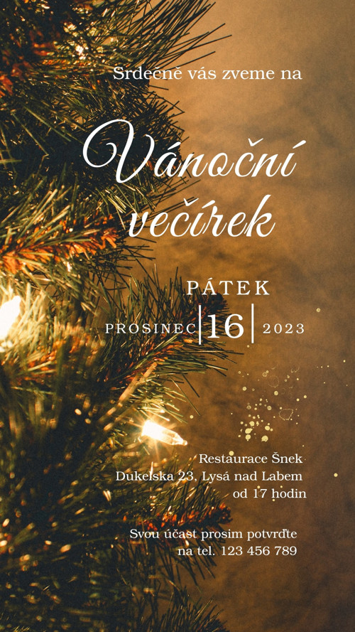 Digitální pozvánka – Vánoční večírek — foto 2