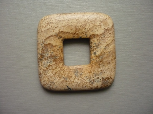 Donut 3,5 cm - jaspis obrázkový, č.52f — foto 2