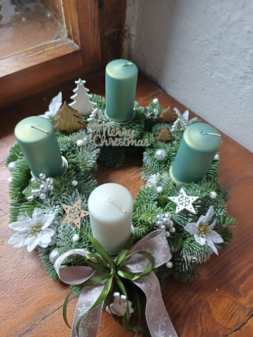 Věnec adventní ""Zimní les" — foto 3