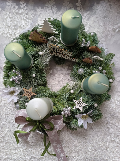 Věnec adventní ""Zimní les" — foto 2
